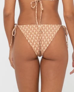 Flash Sale Panama Printed Midi Side Tie Bikini Bottom Womens Bikini Bottoms