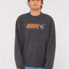 Store Party Of One Embroidered Rib Crew Mens Hoodies & Fleece