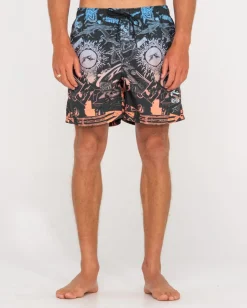 Fashion Paste Up Printed 19\\ Mens Boardshorts