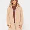 Flash Sale Penelope Long Relaxed Fit Sherpa Coat Womens Jackets