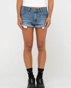 Fashion Pheonix Low Rise Mini Denim Short Womens Denim