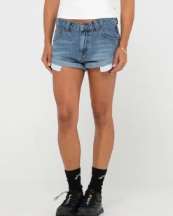 Fashion Pheonix Low Rise Mini Denim Short Womens Denim
