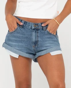 Fashion Pheonix Low Rise Mini Denim Short Womens Denim