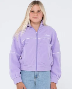 Cheap Polar Zip Through Fleece Girls Kids Tops