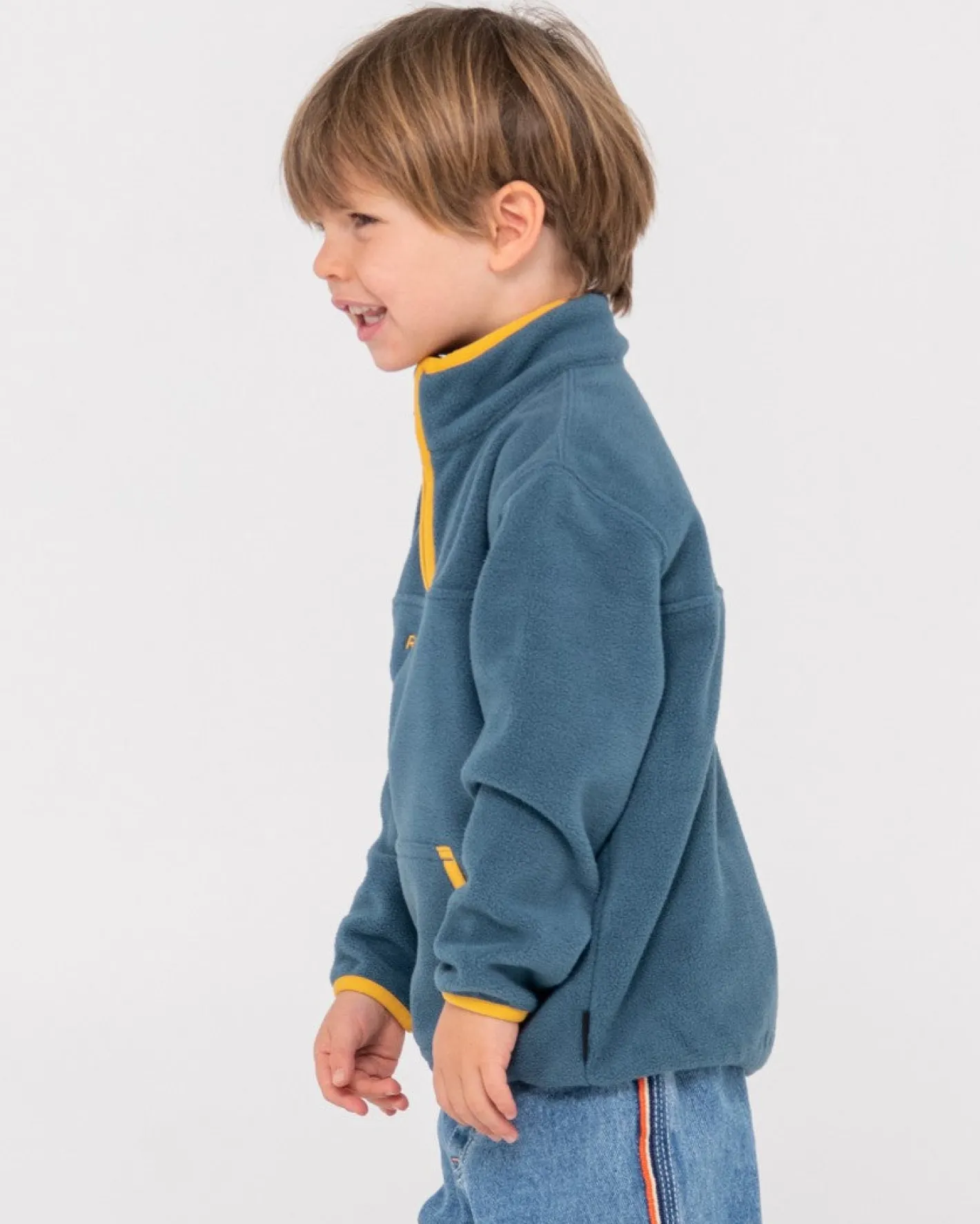 Fashion Polarized 1/4 Zip Polar Fleece Runts Kids Tops