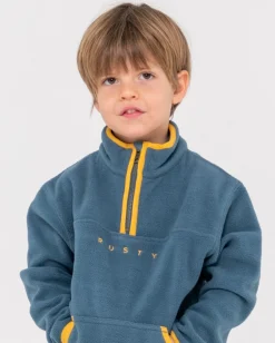 Fashion Polarized 1/4 Zip Polar Fleece Runts Kids Tops