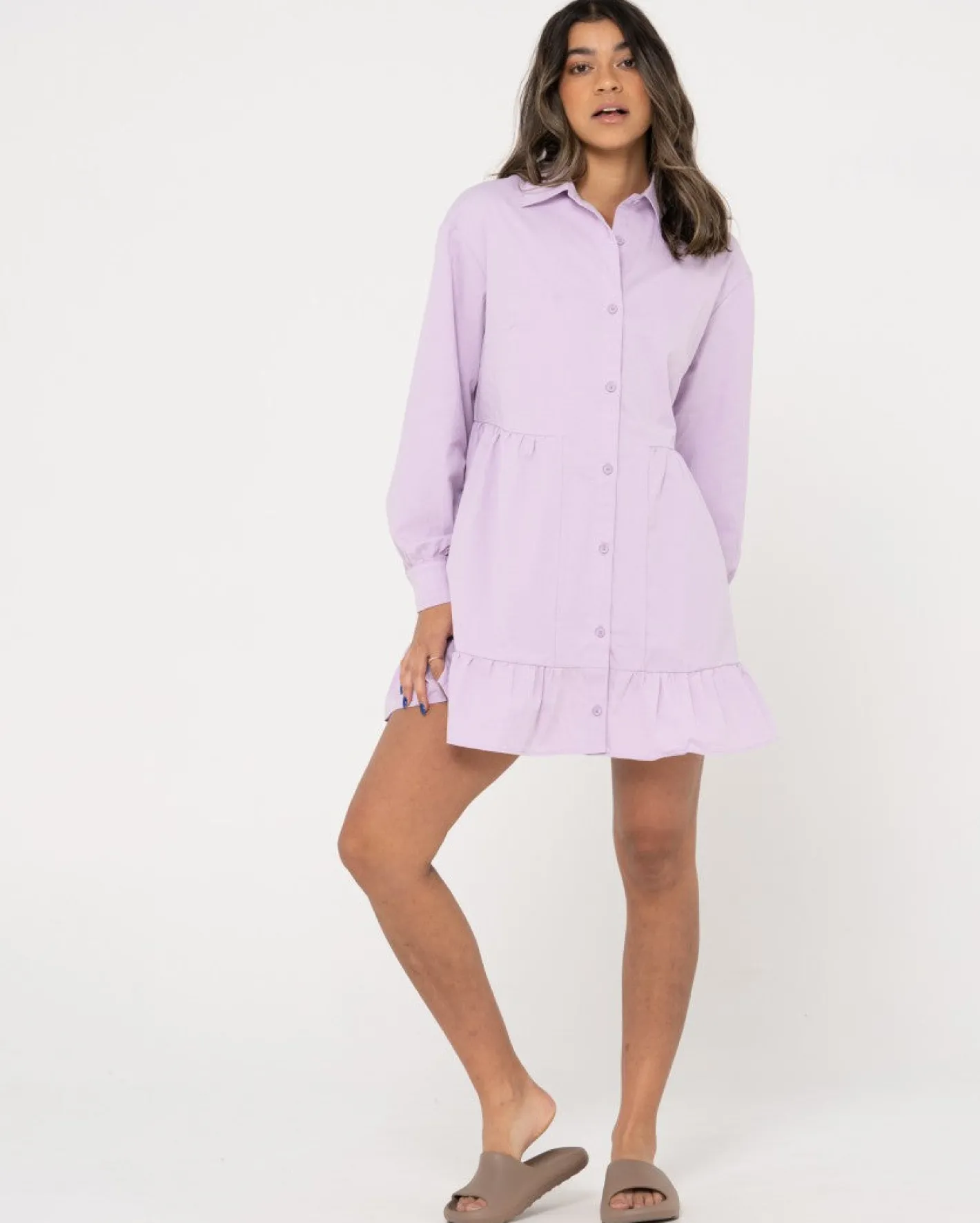 Hot Popsicle Long Sleeve Mini Dress Womens Mini Dresses