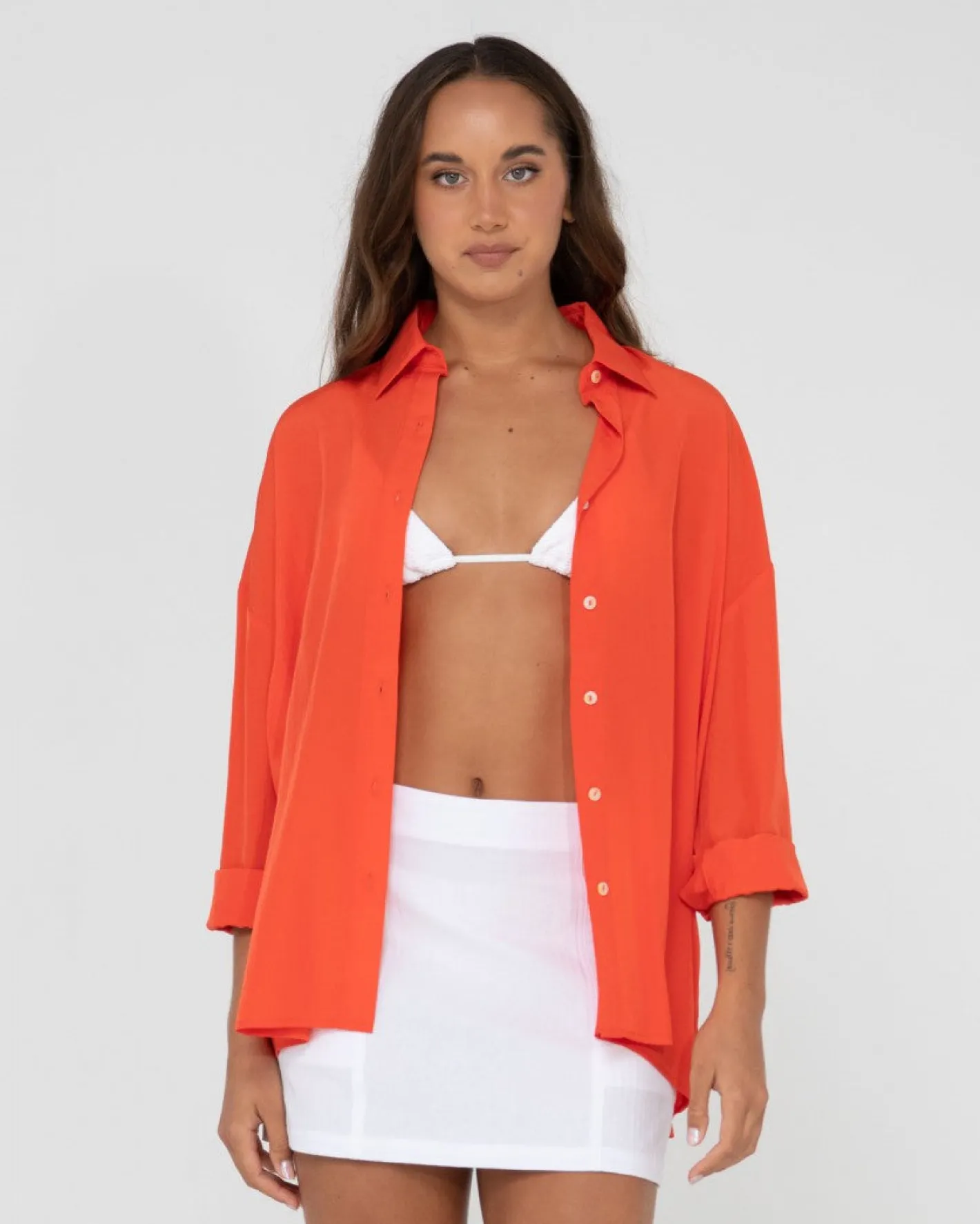 Cheap Porter Oversized Long Sleeve Shirt Womens Fashion Tops