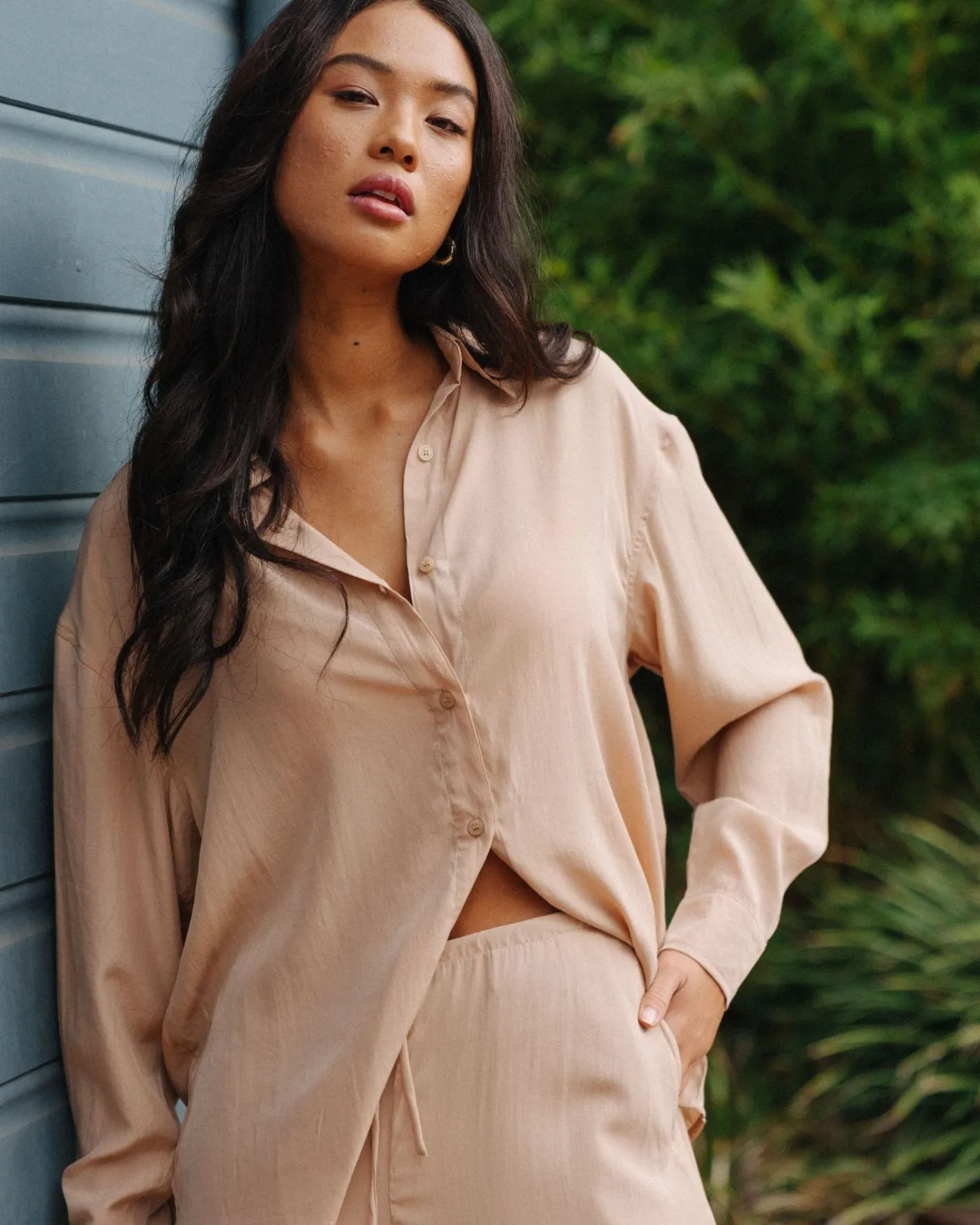 Store Porter Oversized Long Sleeve Shirt Womens Fashion Tops
