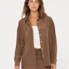 Best Porter Oversized Long Sleeve Shirt Womens Shirts