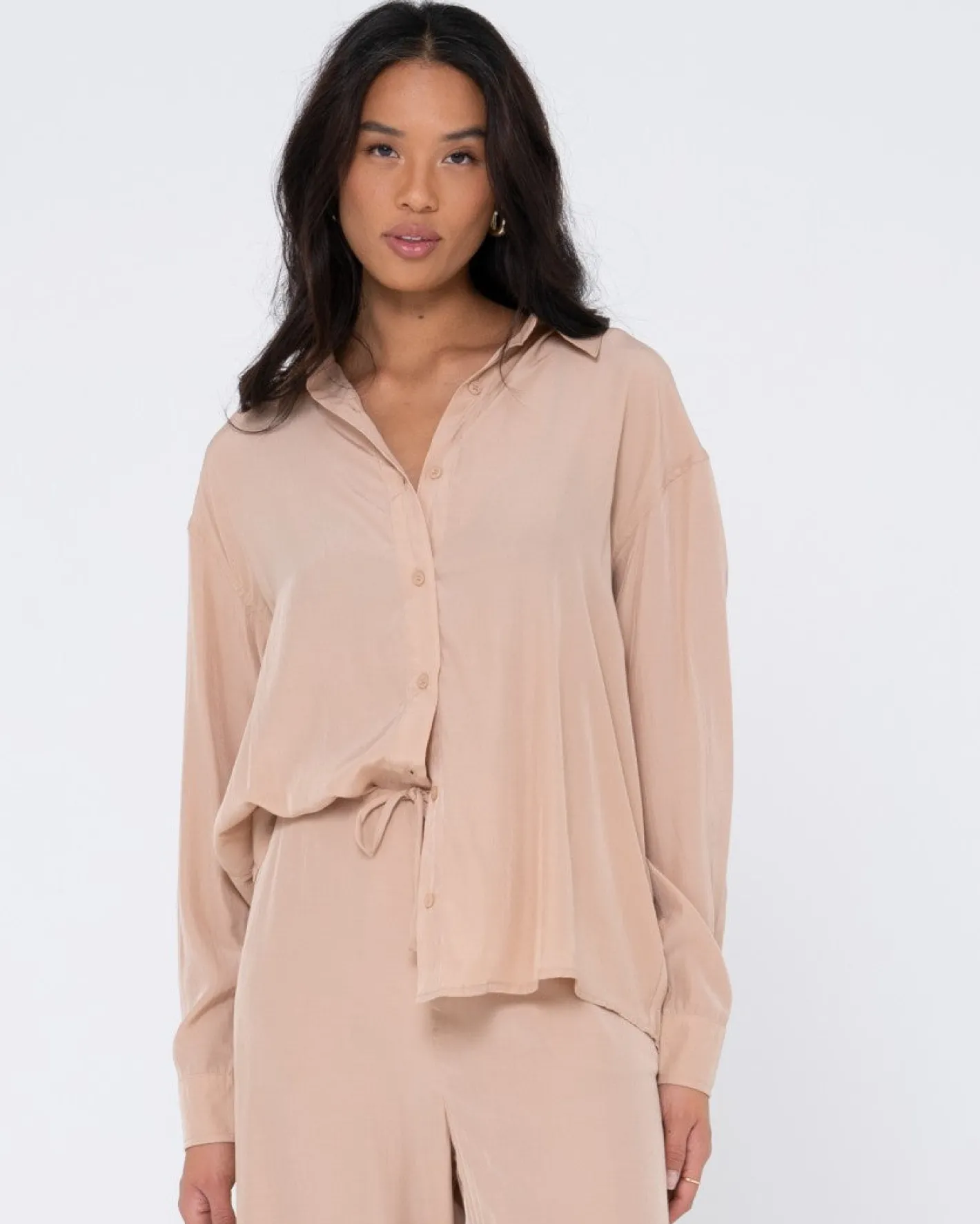 Store Porter Oversized Long Sleeve Shirt Womens Fashion Tops