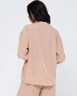 Store Porter Oversized Long Sleeve Shirt Womens Fashion Tops