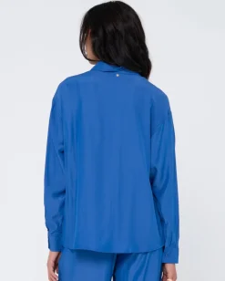 Fashion Porter Oversized Long Sleeve Shirt Womens Fashion Tops