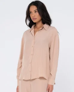 Store Porter Oversized Long Sleeve Shirt Womens Fashion Tops