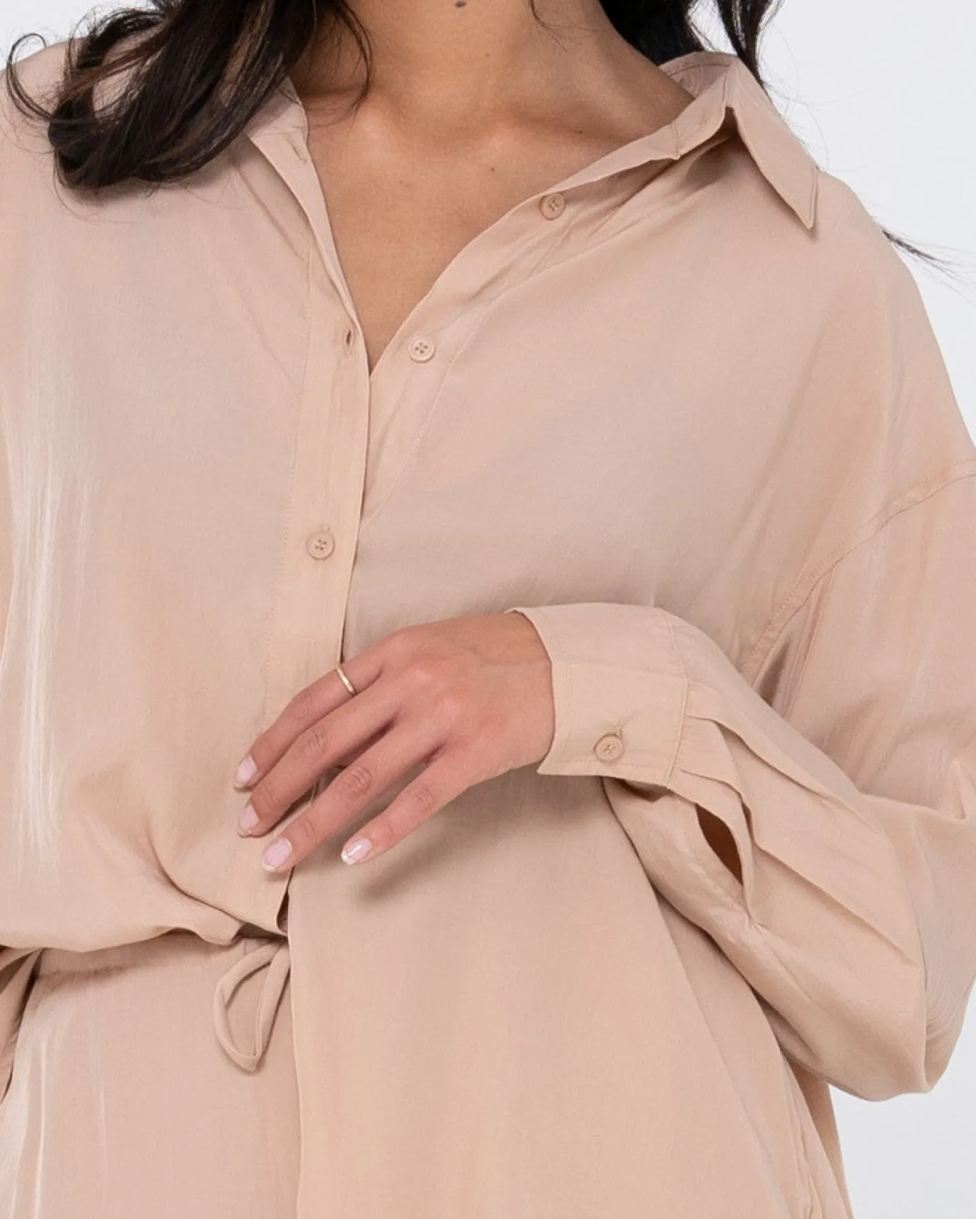 Store Porter Oversized Long Sleeve Shirt Womens Fashion Tops