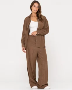 Best Porter Oversized Long Sleeve Shirt Womens Shirts