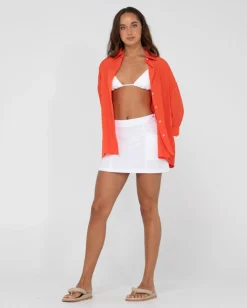 Best Sale Porter Oversized Long Sleeve Shirt Womens Shirts