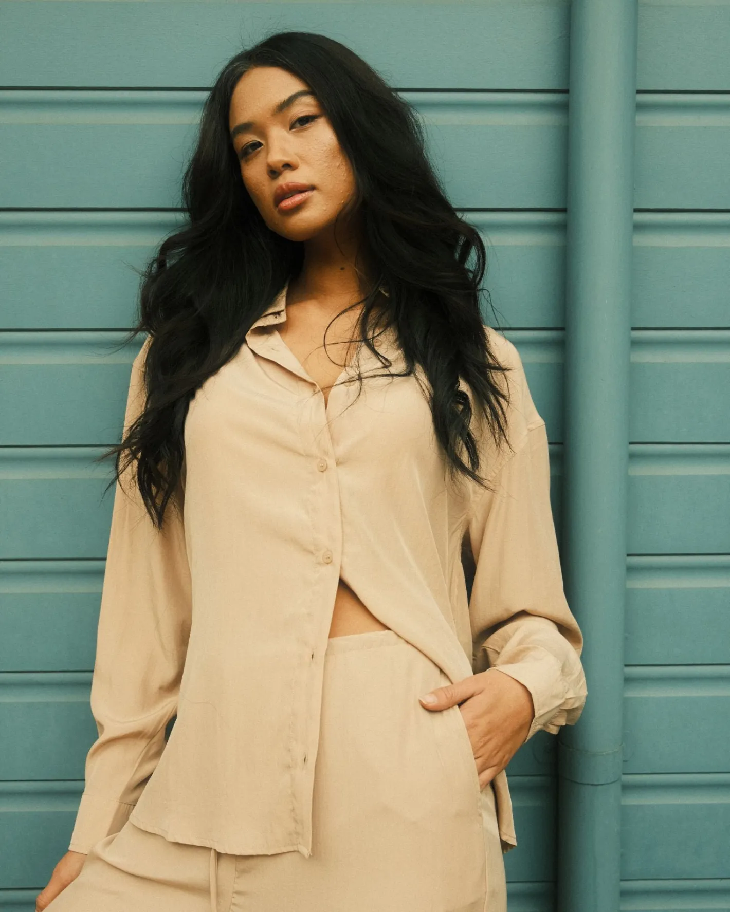 Sale Porter Oversized Long Sleeve Shirt Womens Shirts