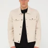 Discount Ramie Trucker Jacket Mens Jackets