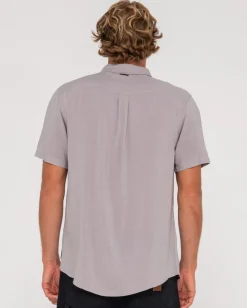 New Razor Blade Short Sleeve Rayon Shirt Mens Shirts