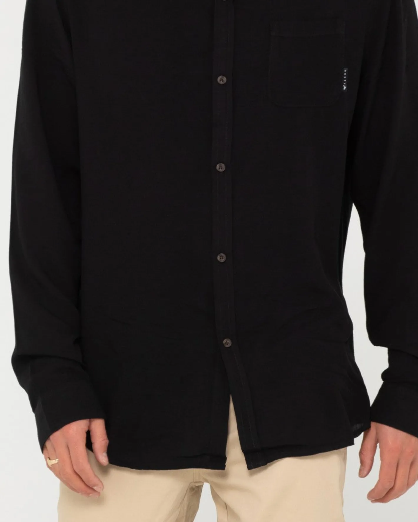New Razor Long Sleeve Rayon Shirt Mens Shirts
