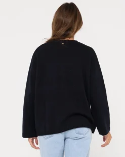Clearance Rider Relaxed Crew Neck Knit Womens Knitwear