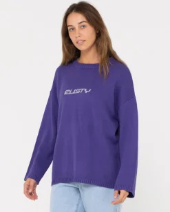 Cheap Rider Relaxed Crew Neck Knit Womens Knitwear