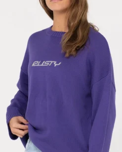 Cheap Rider Relaxed Crew Neck Knit Womens Knitwear