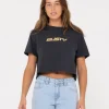 Sale Rider Relaxed Fit Graphic Crop Tee Womens Tees & Tanks