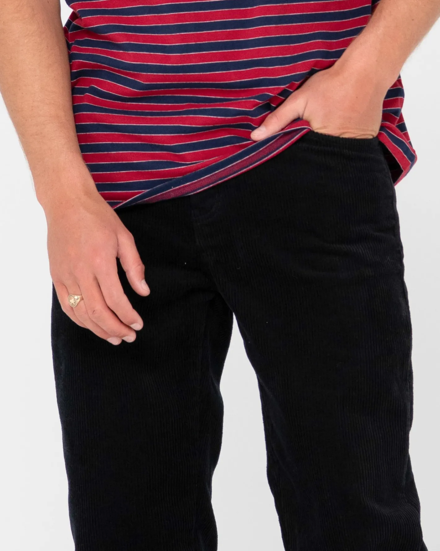 Best Rifts 5 Pocket Straight Fit Cord Pant Mens Pants