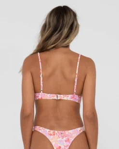 Clearance Rio Hibiscus Printed Balconette Bikini Top Womens Bikinis
