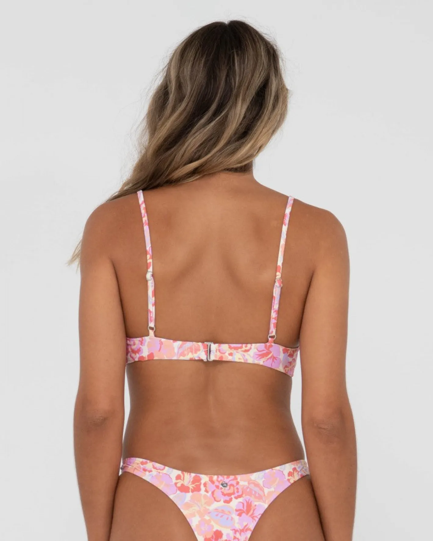 Clearance Rio Hibiscus Printed Balconette Bikini Top Womens Bikinis