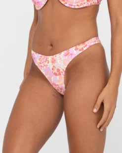Outlet Rio Hibiscus Printed Brazilian Bikini Bottom Womens Bikini Bottoms