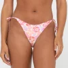 Store Rio Hibiscus Printed Midi Side Tie Bikini Bottom Womens Bikini Bottoms