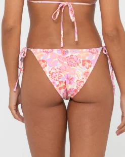 Store Rio Hibiscus Printed Midi Side Tie Bikini Bottom Womens Bikini Bottoms