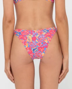 Fashion Rio Hibiscus Printed Midi Bikini Bottom Womens Bikini Bottoms