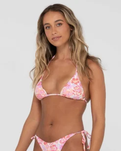 Hot Rio Hibiscus Printed Multiway Bikini Top Womens Bikinis