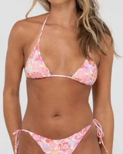 Hot Rio Hibiscus Printed Multiway Bikini Top Womens Bikinis