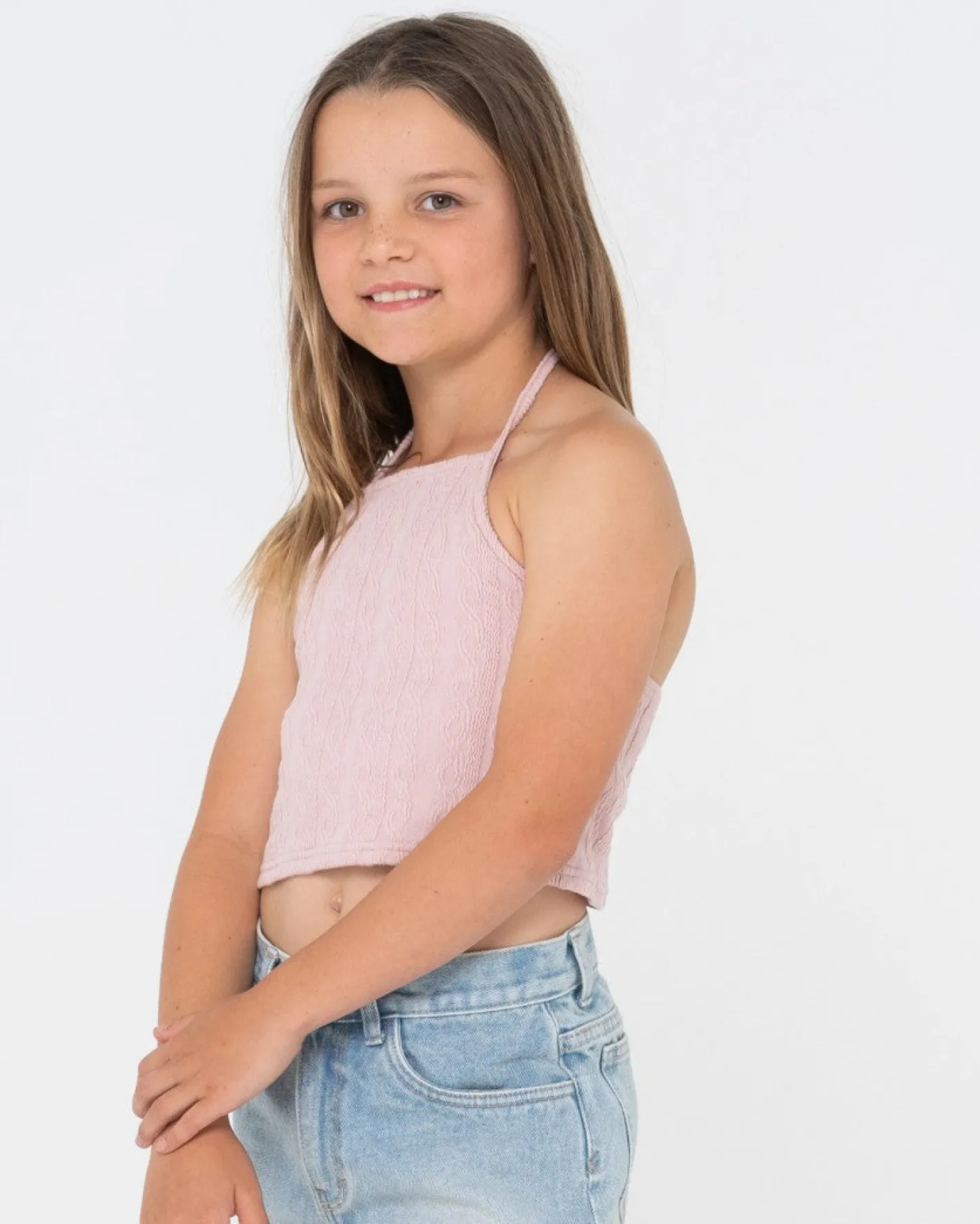 Fashion Riviera Halter Top Girls Kids Tops