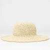 New Romance Wide Brim Straw Beach Hat Womens Caps & Hats