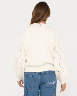 Online Rossie Relaxed Fit Crew Neck Knit Womens Knitwear