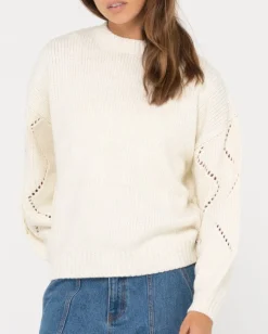 Online Rossie Relaxed Fit Crew Neck Knit Womens Knitwear