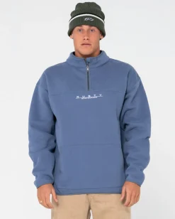 Hot Rs Relaxed 1/4 Zip Super Fleece Mens Hoodies & Fleece