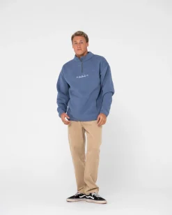 Hot Rs Relaxed 1/4 Zip Super Fleece Mens Hoodies & Fleece