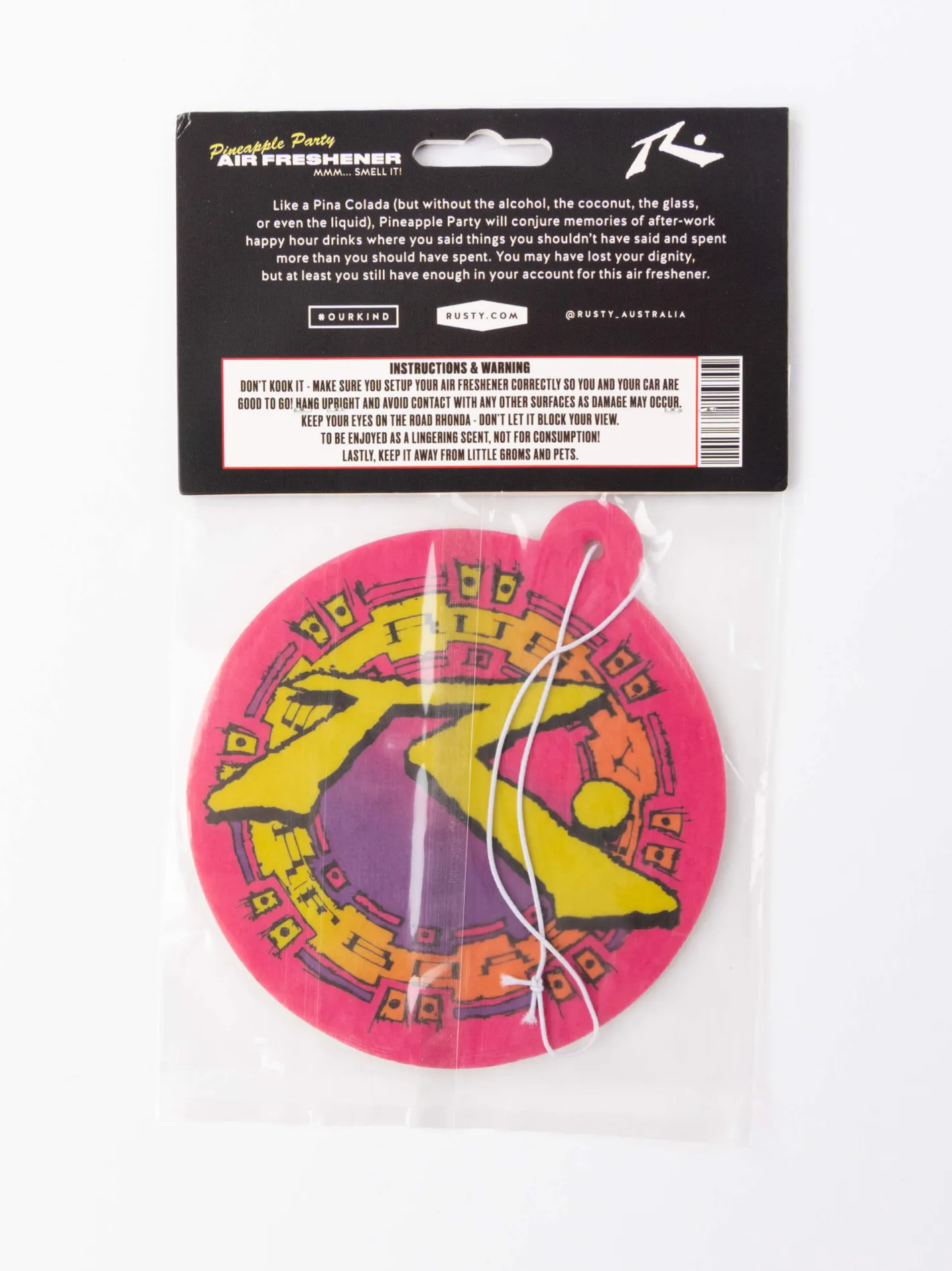 Fashion Air Freshener - Pineapple Party Auto Accessories