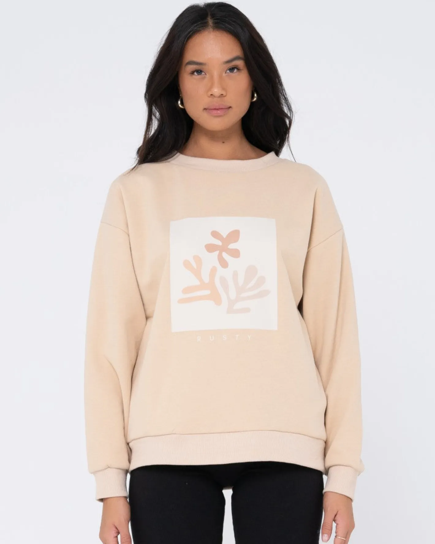 Discount Atoll Oversize Crew Fleece Womens Hoodies & Fleece