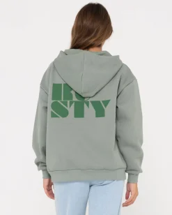 Cheap Code Oversize Zip Hooded Fleece Womens Hoodies & Fleece