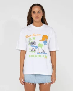 Sale Dreamland Oversized Graphic Tee Womens Graphic Tees