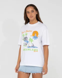 Sale Dreamland Oversized Graphic Tee Womens Graphic Tees