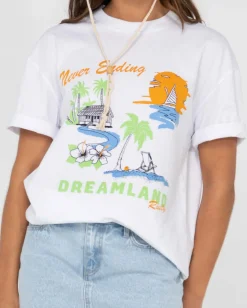 Sale Dreamland Oversized Graphic Tee Womens Graphic Tees